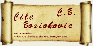 Ćile Bosioković vizit kartica